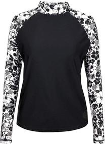 img 3 attached to UV SKINZ Womens Shirt Black Aloha 2XL Women's Clothing : Swimsuits & Cover Ups