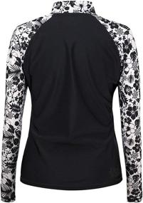 img 2 attached to UV SKINZ Womens Shirt Black Aloha 2XL Women's Clothing : Swimsuits & Cover Ups