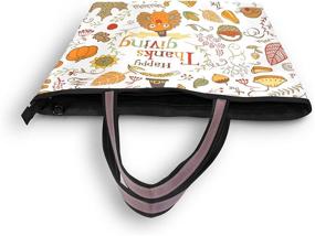 img 1 attached to JSTEL Handle Shoulder Thanksgiving Handbag Women's Handbags & Wallets via Shoulder Bags