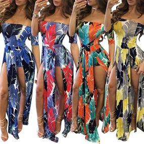 img 3 attached to Black Romper Dresses Summer Bodycon Women's Clothing - Swimsuits & Cover Ups