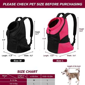 img 3 attached to FORLEXI Carrier Backpack Approved Breathable Dogs in Carriers & Travel Products