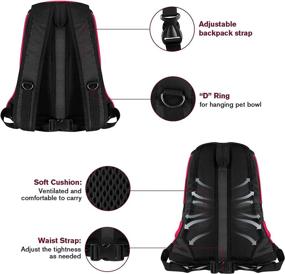 img 1 attached to FORLEXI Carrier Backpack Approved Breathable Dogs in Carriers & Travel Products