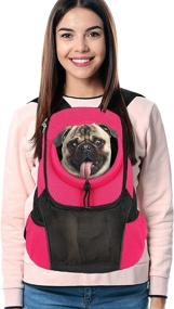 img 4 attached to FORLEXI Carrier Backpack Approved Breathable Dogs in Carriers & Travel Products