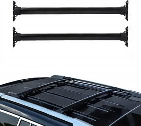 img 4 attached to Roof Rack Cross Bars For Toyota Highlander 2008-2013, Aluminum Luggage Rail Racks, Cargo Carrier Bars