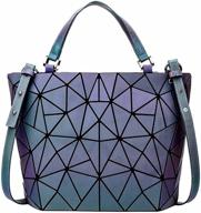 👜 holographic reflective geometric crossbody handbags & wallets for women – totes logo