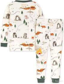 img 3 attached to 👶 Burt's Bees Baby Boys' 2-Piece Pajama Set: Organic Cotton Tee and Pant PJs