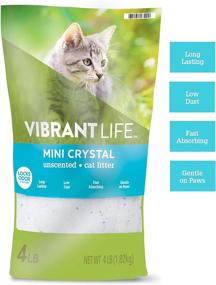 img 3 attached to 🐱 Vibrant Life Cat Litter: Ultra Premium Crystals, Unscented & Non-Clumping, 4-Lb Pack