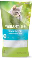 🐱 vibrant life cat litter: ultra premium crystals, unscented & non-clumping, 4-lb pack logo