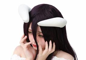 img 3 attached to White Cosplay Horns With Clips For Bowsette Costume, Overlord Albedo, Or Halloween - C-ZOFEK Accessory