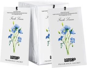 img 4 attached to Long-Lasting Sachet Bags For Drawer And Closet: MYARO'S 12-Pack Linen-Scented Potpourri Bags For Fresh, Fragrant Air. Ideal Home Fragrance Sachets For Lovers.