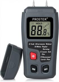 img 4 attached to Proster Digital Wood Moisture Meter Handheld LCD Damp Detector For Firewood Paper Humidity Measuring