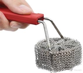 img 2 attached to Cast Iron Chainmail Scrubber Handle