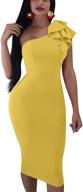 👗 stylish and sophisticated: mokoru women's shoulder sleeveless bodycon dresses for women's clothing логотип