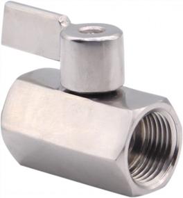 img 2 attached to DERNORD Stainless Steel Mini Ball Valve NPT Thread Female (1/2" Female&Female)
