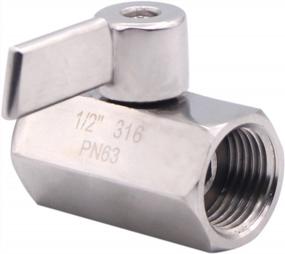 img 1 attached to DERNORD Stainless Steel Mini Ball Valve NPT Thread Female (1/2" Female&Female)