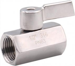 img 4 attached to DERNORD Stainless Steel Mini Ball Valve NPT Thread Female (1/2" Female&Female)