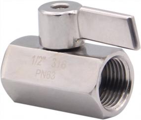 img 3 attached to DERNORD Stainless Steel Mini Ball Valve NPT Thread Female (1/2" Female&Female)