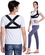 babaka back brace posture corrector for women and men under clothes,true fit upper back straightener with clavicle support for shoulder and spine straight,invisible thoracic posture brace for upright logo
