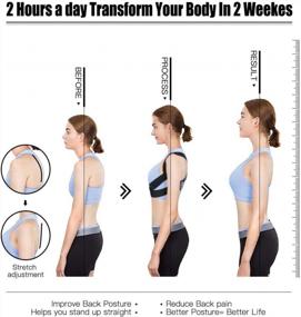 img 2 attached to Babaka Back Brace Posture Corrector For Women And Men Under Clothes,True Fit Upper Back Straightener With Clavicle Support For Shoulder And Spine Straight,Invisible Thoracic Posture Brace For Upright