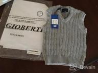 img 1 attached to 🧥 Gioberti Boys' Soft 100% Cotton V-Neck Cable Knit Sweater Vest review by Jeffrey Bush