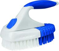 🧹 clorox multipurpose flex scrub handheld cleaning brush: convenient removable handle - blue/white logo