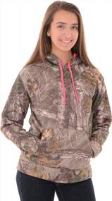img 3 attached to 🌿 Stylish Realtree Women's Performance Camo Pullover Fleece – Comfortable and Fashionable Outdoor Apparel
