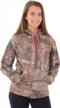 🌿 stylish realtree women's performance camo pullover fleece – comfortable and fashionable outdoor apparel logo
