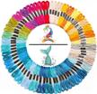 108-piece embroidery floss friendship bracelet string kit for cross stitch threads by looen logo