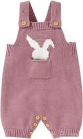 img 4 attached to 🐰 Easter Bunny Knitted Romper: Adorable Outfit for Newborn Baby Girls and Boys – Spring/Summer Clothes