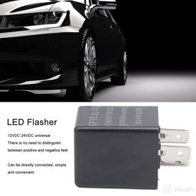 img 2 attached to ⚡️ 12V 24V Universal Non-Polarity LED Flasher Relay CF15 JL02 3 Pin Electronic Turn Signal Flashers for ABS, Normally Open Flash Relay