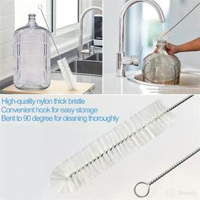 img 3 attached to 🧼 2-Pack 28-Inch Carboy Cleaning Brush - Nylon Brush for 5 Gallon Carboys, Corny Kegs, Wine Making, Home Brewing - Cleans 3, 5, 6, and 6.5 Gallon Glass Carboys