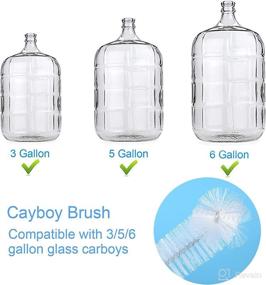 img 2 attached to 🧼 2-Pack 28-Inch Carboy Cleaning Brush - Nylon Brush for 5 Gallon Carboys, Corny Kegs, Wine Making, Home Brewing - Cleans 3, 5, 6, and 6.5 Gallon Glass Carboys