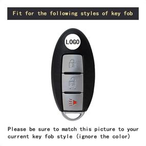 img 1 attached to TANGSEN Smart Key Fob Case Cover Compatible With Infiniti EX35 EX37 FX35 FX37 FX45 FX50 Q70 QX50 QX70 For Nissan 370Z Armada Cube Juke Leaf Murano Pathfinder Quest Rogue Titan XD Versa Note