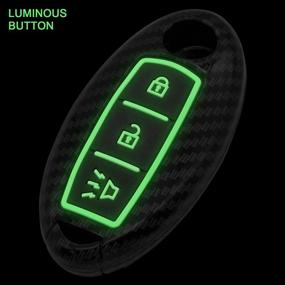 img 3 attached to TANGSEN Smart Key Fob Case Cover Compatible With Infiniti EX35 EX37 FX35 FX37 FX45 FX50 Q70 QX50 QX70 For Nissan 370Z Armada Cube Juke Leaf Murano Pathfinder Quest Rogue Titan XD Versa Note