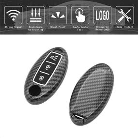 img 2 attached to TANGSEN Smart Key Fob Case Cover Compatible With Infiniti EX35 EX37 FX35 FX37 FX45 FX50 Q70 QX50 QX70 For Nissan 370Z Armada Cube Juke Leaf Murano Pathfinder Quest Rogue Titan XD Versa Note