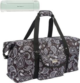 img 4 attached to Paisley PACMAXI Carrying Bag Compatible With Cricut Explore Air 2, Maker & Air - Travel Tote For Machines & Accessories (Bag Only)