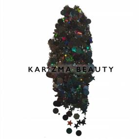 img 3 attached to Get Glammed Up With KARIZMA Holographic Backstage Black Glitter – The Ultimate Chunky Glitter For Face, Hair, Eyes, And Body