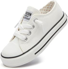 img 1 attached to Weestep Toddler Little Canvas Sneakers Boys' Shoes : Sneakers