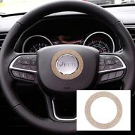 💎 shine in style: topdall crystal diamond champagne steering wheel sticker for jeeps логотип