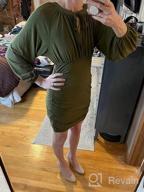 img 1 attached to EXLURA Long Sleeve Backless Bodycon Dress With Ruched Hem - Sleek And Sophisticated review by Terrance Haralson