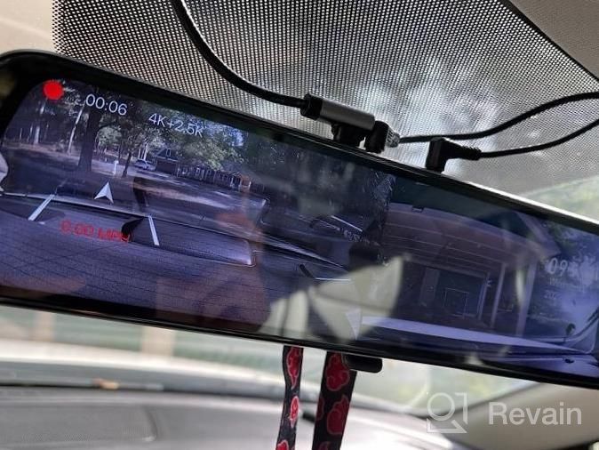 img 1 attached to Drive With Confidence: WOLFBOX Rear View Mirror Camera With Front And Rear 4K+2.5K, Full Touch Screen, Night Vision, And Parking Assist review by Jeremy Levendusky