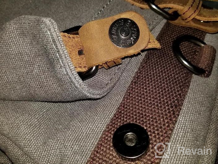 img 1 attached to Sechunk Canvas Backpack: Versatile Crossbody Shoulder Bag For Men And Women review by Charles Mathews