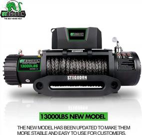 img 3 attached to New Electric Winch T3 With 13000 Lb. Load Capacity, Synthetic Rope, Hawse Fairlead, Wireless Remotes And Waterproof IP67 Design - All-Black Finish