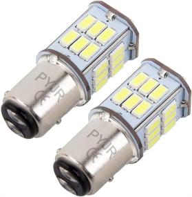 img 4 attached to High-Performance 1157 LED Bulb in White | Bay15d 7528 2357 2057 LED 8W Bulb | PYJR DC10-30V 6000K 800 lm for Tail/Brake, Backup Light | Ideal for Car, RV, Trailer, Boat, Motorcycle | Pack of 2