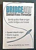 bridge aid threaders - 5 packs of 10 for improved dental hygiene (total 50) logo