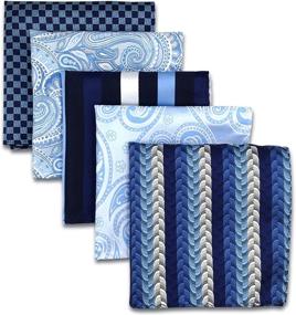 img 4 attached to Pieces Assorted Pocket Square Handkerchiefs Men's Accessories at Handkerchiefs