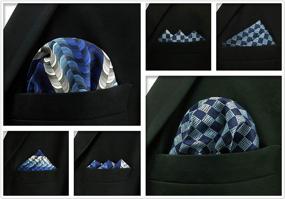 img 1 attached to Pieces Assorted Pocket Square Handkerchiefs Men's Accessories at Handkerchiefs
