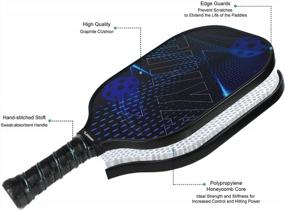 img 2 attached to Experience Unmatched Power & Control With EDEUOEY'S USAPA Approved Graphite Pickleball Paddle Set - Lightweight, Stylish, And Perfect For Men, Women, And Youth