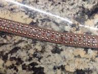img 1 attached to Stylish Women'S Rhinestone Western Cowgirl Belt With Studded Design And Leather Finish - 35158 50158 review by Jermall Meredith