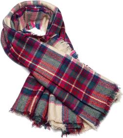 img 2 attached to 🧣 Discover the Elegance of Women's Stylish Blanket Scarves from Scarves & Wraps